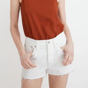 Madewell Women's MC904 Size 26 White Relaxed Denim Shorts NWOT
